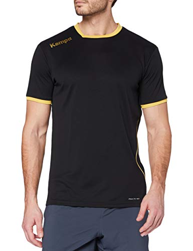 Kempa Herren Curve Trikot, Schwarz/Gold, 128 von Kempa
