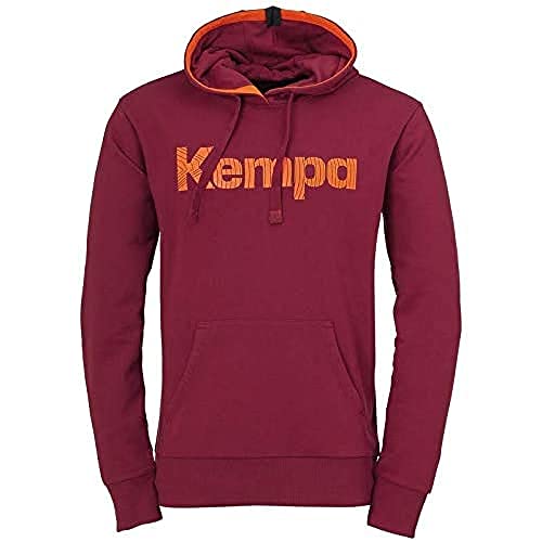 Kempa Herren Graphic Hoodie Sweatshirt, deep rot, XXL von Kempa