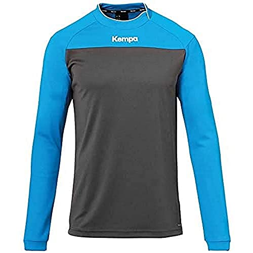 Kempa Herren Prime Langarmshirt, Anthra/kempablau, m von Kempa