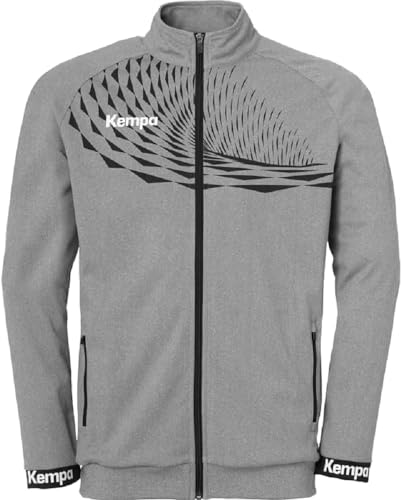 Kempa Herren Wave 26 Poly Boys' Sports Football Training Sweatshirt Sweatjacke, Grau( Dark grey blend/anthracite), L von Kempa