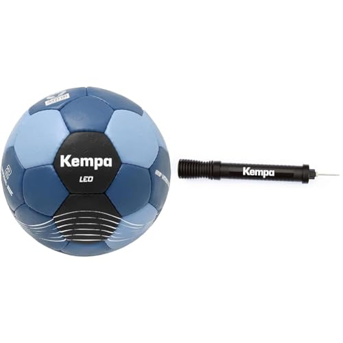 Kempa Leo Kinder Handball Ball für Kinder Trainingsball & Kompakte Zwei-Wege-Ballpumpe für Handball, Fußball, Basketball etc. von Kempa