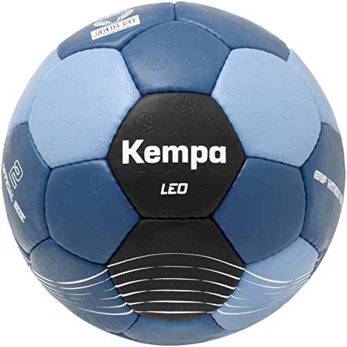 Kempa LEO Kinder Handball Ball für Kinder Trainingsball, Schaumstofflaminierung, Farbe: blau/schwarz, Size 1 von Kempa