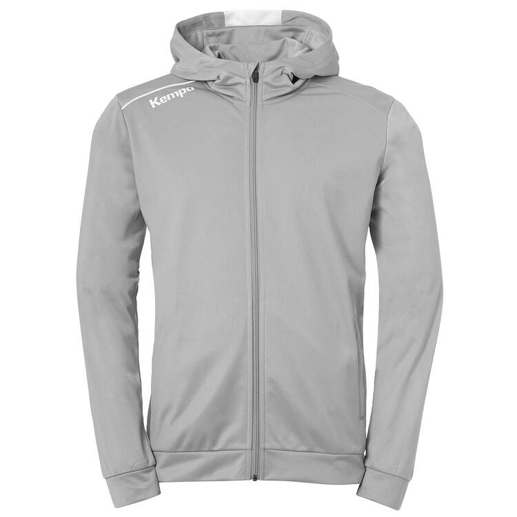 Kempa PLAYER HOOD JACKET 200362411 dark grau melange/wei? - Gr. S von Kempa