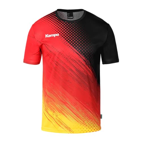 Kempa Poly Shirt Team Germany T-Shirt mit Deutschland-Muster Sport-Shirt von Kempa
