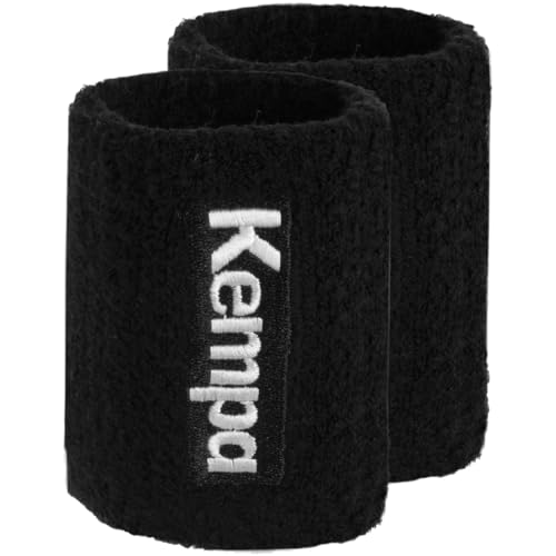 Kempa Schweißbänder (1 Paar) schwarz, rot, weiß oder blau Farbe Schwarz von Kempa