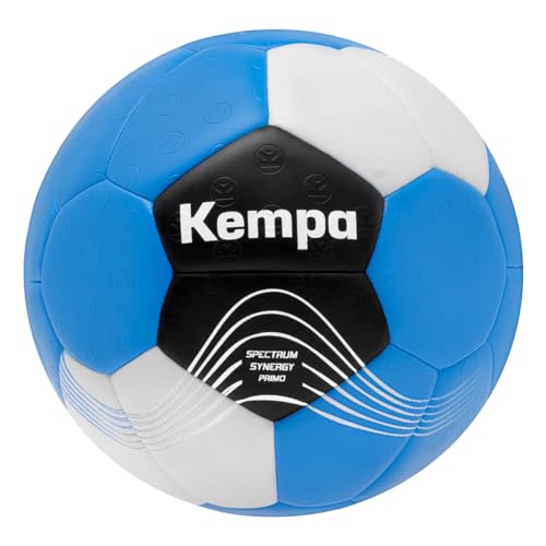Kempa Kinder und Erwachsene Spectrum Synergy Primo Handballball, bleu de suède/Blanc, 2 von Kempa