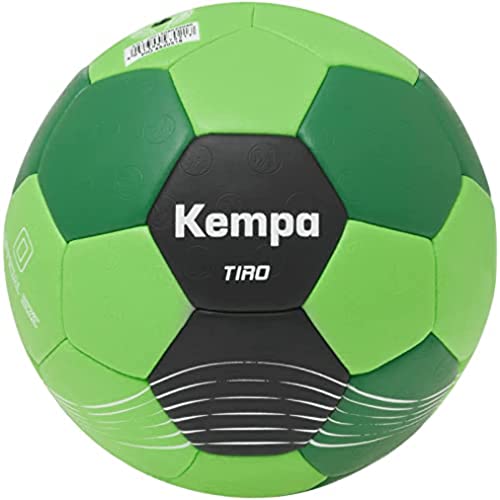 Kempa Tiro Kinder Handball Ball für Kinder Trainingsball, Schaumstofflaminierung, Farbe: fluo grün/schwarz, Size 0 von Kempa