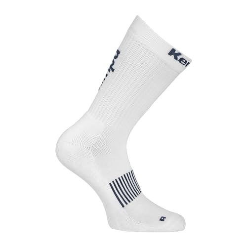Kempa Unisex Logo Classic Sport-Socken, Weiß/Marine, 36-40 EU von Kempa
