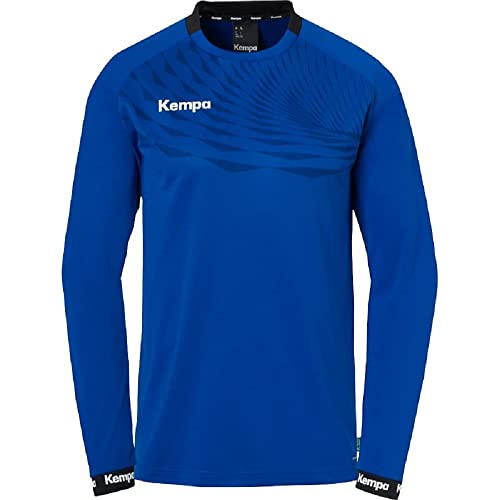 Kempa Wave 26 Longsleeve Unisex Sport Langarmshirt Sport-Pullover Handball Torwart-Trikot Langarm-Pullover für Handball Volleyball Indoor - elastisch und schnelltrocknend, Handball-Trikot, Royal/Marine, L von Kempa