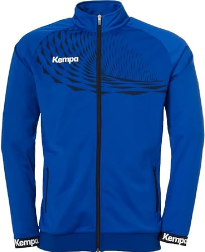 Kempa Wave 26 Poly Jacket Herren Jungen Sport Fußball Trainingsjacke Sweatshirt Jacke Sweatjacke - elastisches Trainings-Sweatshirt mit Reißverschluss von Kempa