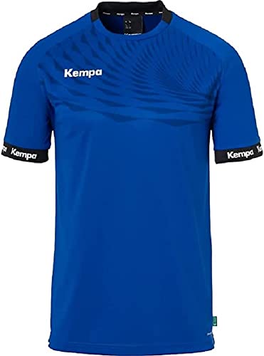 Kempa Wave 26 Shirt Herren Jungen Sportshirt Kurzarm T-Shirt Funktionsshirt Handball Gym Fitness Trikot - elastisch und atmungsaktiv, Royal/Marine, 140 von Kempa