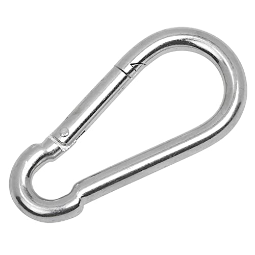 120mm Karabinerhaken aus legiertem Stahl, (1er Pack) für Seile, Rucksäcke, Hängematte, Boxsack, Klettern, Wandern, Campen, Angeln, Garten DIN5299 (12cm) von Keple