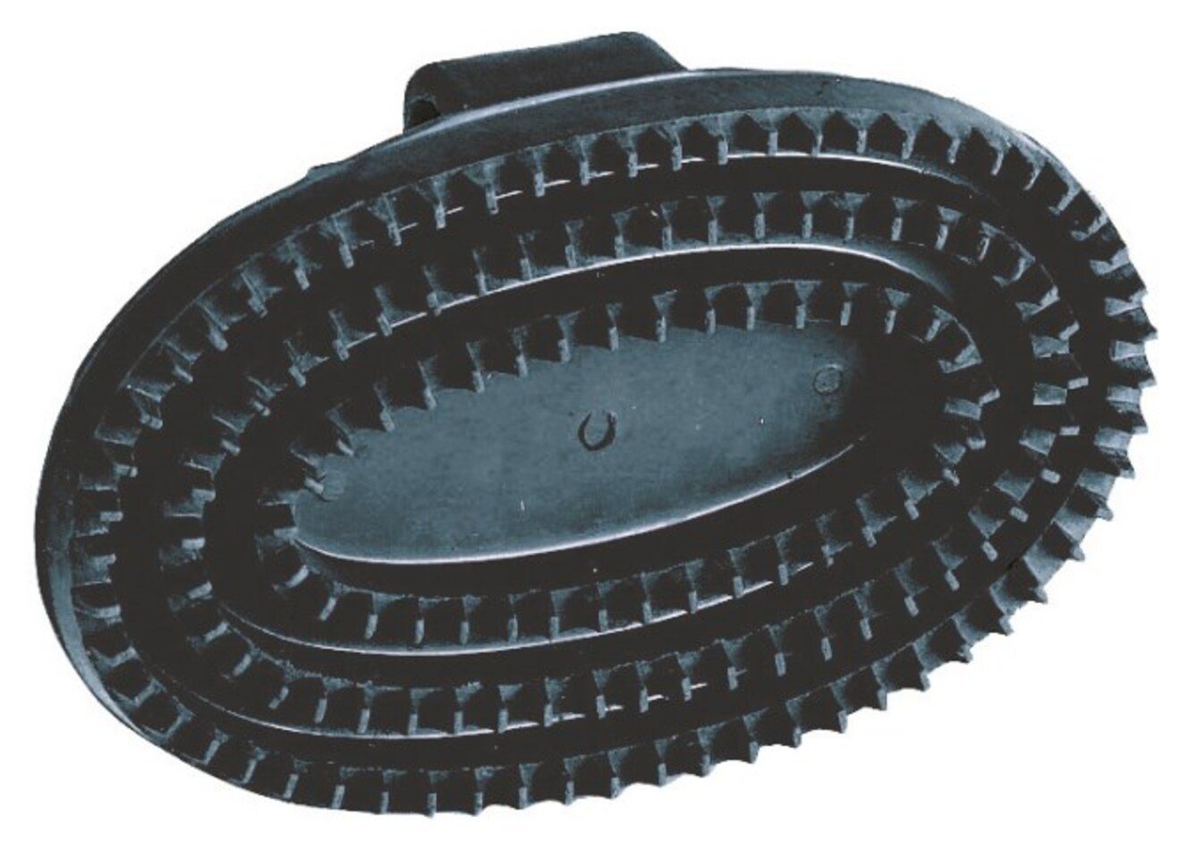 Kerbl Striegel Gummistriegel oval 15 cm x 10,5 cm schwarz 3210, (1-tlg) von Kerbl