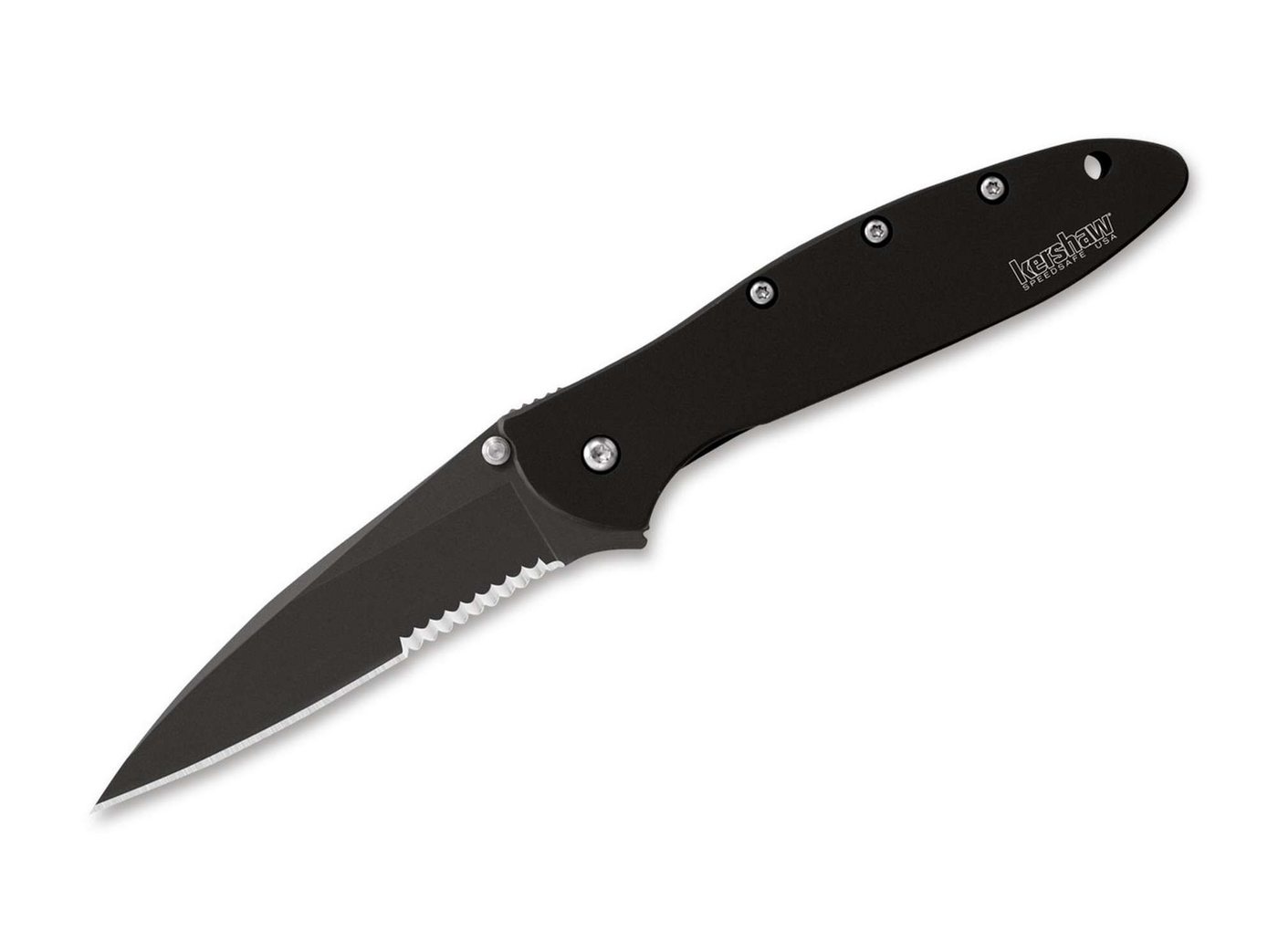 Kershaw Knives Taschenmesser Kershaw Leek Black Serrated von Kershaw Knives