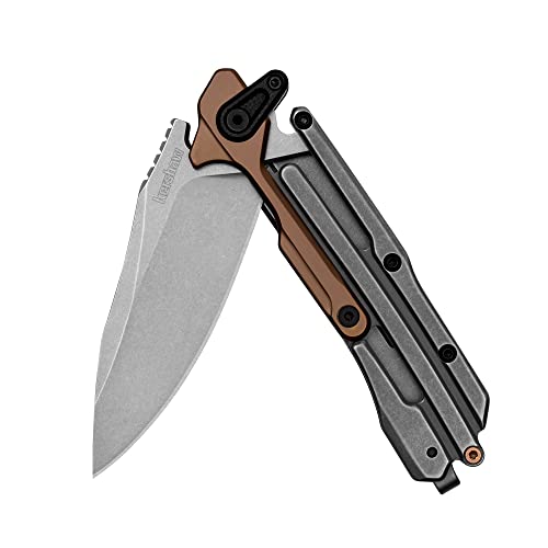 Kershaw Knives Frontrunner Frame Lock 2039 Bronze and Stonewash D2 Pocket Knife von Kershaw