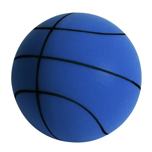 Kexpery 18/21/24 cm Indoor-Trainingsball, Größe 3/5/7, leises Basketball-Dribbeln, Training, Basketball-Hüpfen for Indoor-Aktivitäten (dunkelblau, 21 cm) von Kexpery