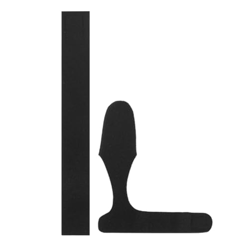 Kexpery Angelruten-Spitzen-Schutzhülle mit Kappen, Angelruten-Schutzhülle, elastische Angelruten-Krawatte, Wickelband, Gürtel, Angelruten-Zubehör (schwarz) von Kexpery