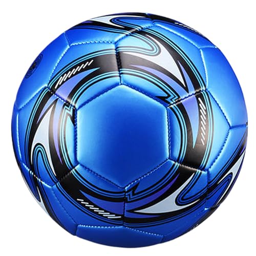 Kexpery Größe 5 Match Training Fußball PU aufblasbarer Sportball Wasserdichter Profi-Fußball for Sport-Match-Spiele (blau) von Kexpery