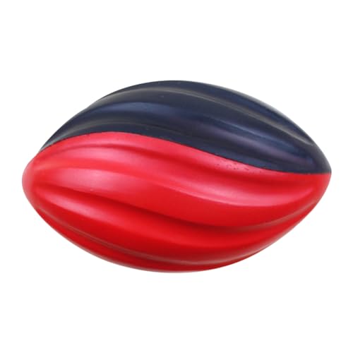 Kexpery Rugbyball-Spielzeug, Toss & Kick-Übung, langsamer Rückprall, Spiral-Rugbyball for den Innen- oder Außenbereich, Trainings-Rugbyball for das Training for Teamaktivitäten (rot) von Kexpery