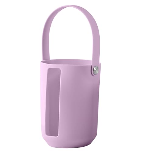 Kexpery Tassen-Schutzhülle für Wasserflaschen, Tragetasche mit tragbarem Griff, wiederverwendbare Wasserflasche, violett von Kexpery