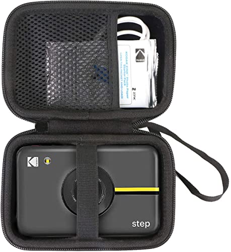 Khanka Hart Tasche für Kodak Step & Step Touch Kamera Sofortbildkamera instant fotodrucker (Schwarz) von Khanka