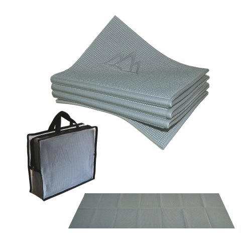 Khataland Yofo Mat Foldable Travel Yoga Mat - Titanium Grey, 72 x 24 x 1/6 Inch von Khataland Yofo Mat