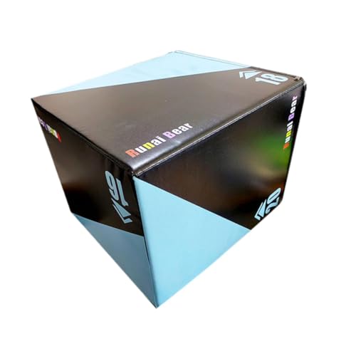 KiBcsLic Jump Box Trainingswürfel Sprungkasten Trainingsbox Fitnesskiste mit Robustem Material Und Sicherer Standfläche für Erwachsene Kinder Heimtraining Fitn, Style E von KiBcsLic