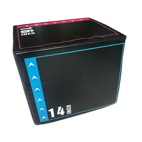 KiBcsLic Jump Box Trainingswürfel Sprungkasten Trainingsbox Fitnesskiste mit Robustem Material Und Sicherer Standfläche für Erwachsene Kinder Heimtraining Fitn, Style I von KiBcsLic