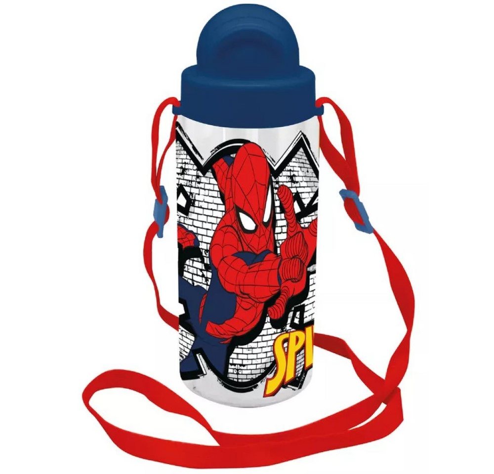 Kids Euroswan Trinkflasche Spiderman Trinkflasche mit Tragegurt von Kids Euroswan