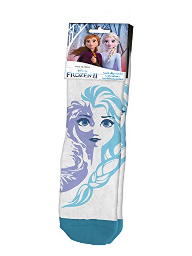 Kids Licensing | Kindersocken - Socken Design Frozen II - Elsa Druck - Disney Charaktere - Rutschfest - Atmungsaktiver Stoff - Elastisch im Bogen - Offizielles Produkt Lizenzprodukt von Kids Licensing