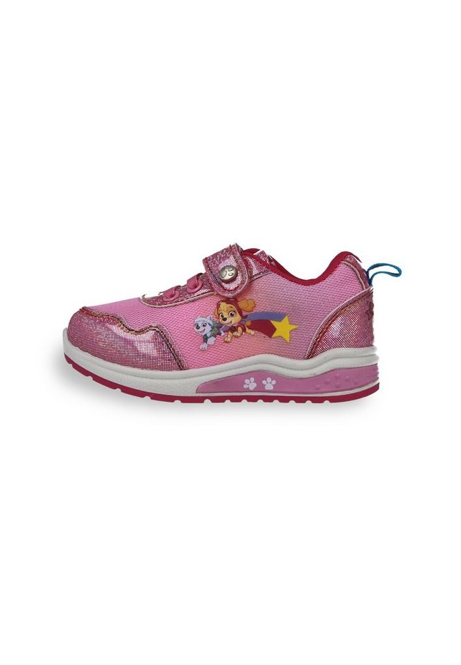 Kids2Go Glitter-Sneaker von PawPatrol mit Licht in der Außensohle Sneaker Skye & Everest Motiv. Fersen-Lasche. Licht-Sohle. Glitzeroptik von Kids2go