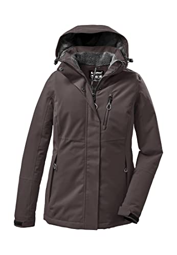 Killtec Damen Outdoorjacke Funktionsjacke mit abzippbarer Kapuze KOW 140 WMN JCKT wasserdicht, winddicht, atmungsaktiv 00609-Mango 42 von Killtec