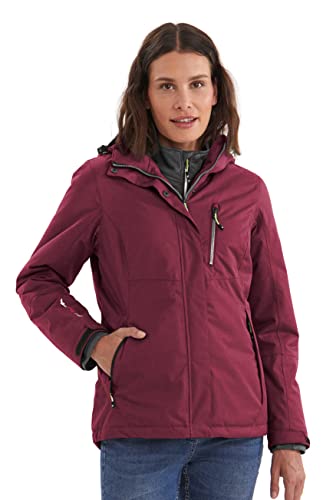 Killtec Damen Funktionsjacke Mit Abzippbarer Kapuze, Pflaume, 36 von Killtec