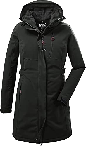 Killtec Damen Kow 165 Wmn Prk Funktionsparka/ Parka Mit Abzippbarer Kapuze, Dunkeloliv, 44 EU von Killtec