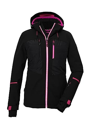 killtec Damen Skijacke/Funktionsjacke mit abzippbarer Kapuze und Schneefang KSW 86 WMN SKI JCKT, schwarz, 44, 39749-000 von Killtec