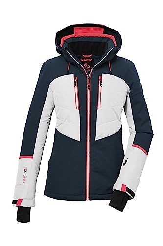 killtec Damen Skijacke/Funktionsjacke mit abzippbarer Kapuze und Schneefang KSW 87 WMN SKI JCKT, petrol, 42, 39750-000 von Killtec