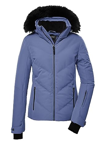 killtec Damen Skijacke/Steppjacke mit abzippbarer Kapuze und Schneefang KSW 58 WMN SKI QLTD JCKT, mittelblau, 36, 39724-000 von Killtec