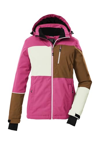 Killtec Damen Skijacke Funktionsjacke mit Kapuze und Schneefang KSW 437 WMN SKI Jckt 00442-pink 40 von Killtec