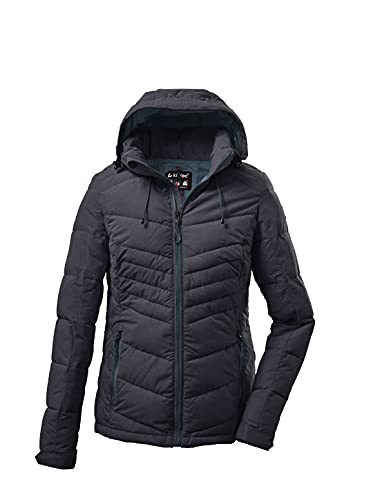 Killtec Damen Steppjacke Jacke in Daunenoptik mit abzippbarer Kapuze KOW 149 WMN QLTD JCKT wasserabweisend, atmungsaktiv, windabweisend 00814-dunkelnavy 44 von Killtec