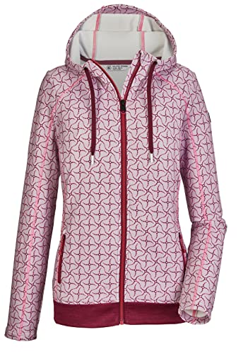 killtec Damen Stretchjacke mit Kapuze/Fleecejacke KOS 70 WMN FLX JCKT, mauve, 44, 39136-000 von Killtec