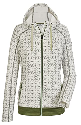 killtec Damen Stretchjacke mit Kapuze/Fleecejacke KOS 70 WMN FLX JCKT, weiss, 40, 39136-000 von Killtec