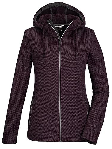 killtec Damen Strickfleecejacke/Jacke mit Kapuze KOW 2 WMN JCKT, dunkelpflaume, 42, 39677-000 von Killtec