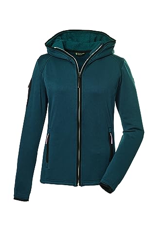 killtec Damen Übergangsjacke/Powerstretchjacke mit Kapuze KOW 27 WMN FLX JCKT, dunkel aquaverde, 36, 39766-000 von Killtec