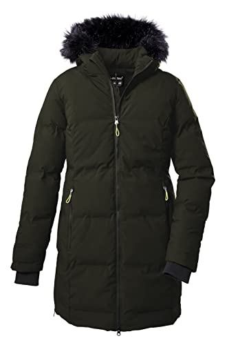 Killtec Damen Wintermantel/Parka in Daunenoptik mit abzippbarer Kapuze KOW 209 WMN QLTD PRK, 38919-000 ,dunkeloliv, 42 von Killtec