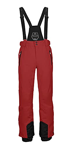 Killtec Herren Funktionshose/Skihose mit abnehmbaren Trägern, Kantenschutz und Schneefang - Enosh, orange, S von Killtec