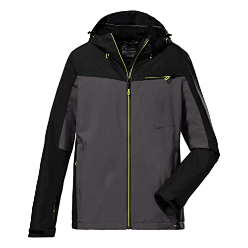 killtec Herren Funktionsjacke/Outdoorjacke mit Kapuze, packbar KOS 6 MN JCKT, anthrazit, M, 38266-000 von Killtec