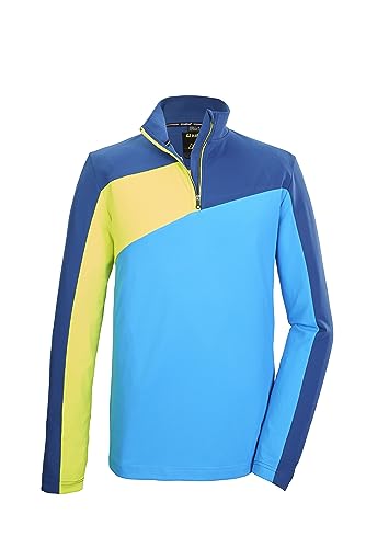 killtec Herren Funktionsshirt mit Stehkragen und Reißverschluss KSW 65 MN LS SHRT, himmelblau, 3XL, 39728-000 von Killtec