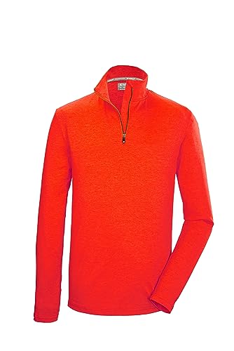 killtec Herren Funktionsshirt mit Stehkragen und Reißverschluss KSW 95 MN LS SHRT, dunkelorange, 3XL, 40843-000 von Killtec