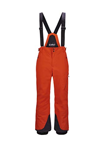 Killtec Herren Kuopio MN Ski PNTS Funktionshose Mit Abnehmbaren Trägern, Kantenschutz Und Schneefang, orange, 3XL von Killtec