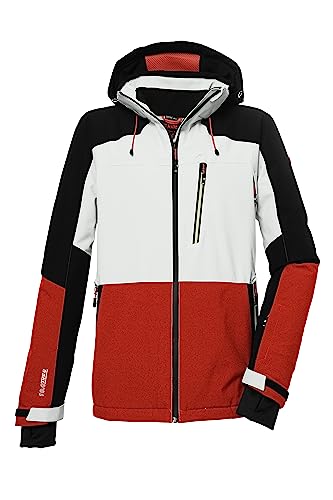 killtec Herren Skijacke/Funktionsjacke mit abzippbarer Kapuze und Schneefang KSW 72 MN SKI JCKT, weiss, XL, 39736-000 von Killtec